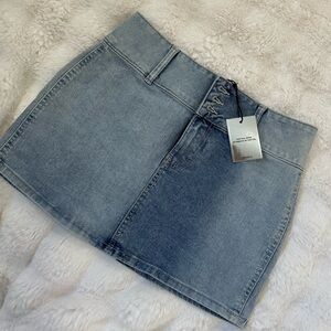 Forever 21 Light Blue Denim Mini Skirt